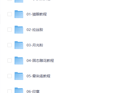 花费499从教培机构购买的美甲相关的新手教程合集【60.7GB]